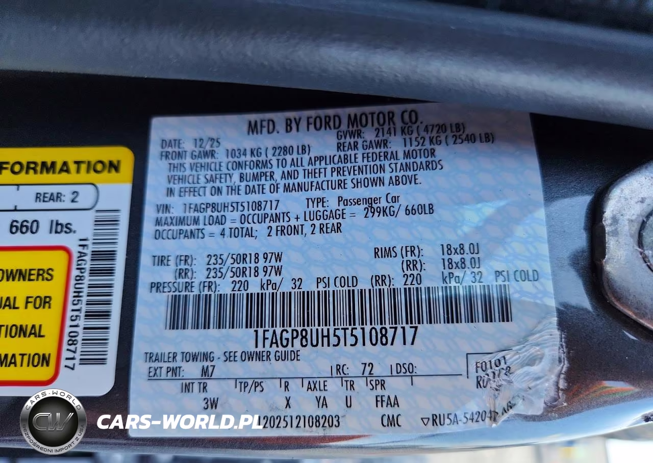 2026 Ford Mustang VIN:1FAGP8UH5T5108717 - 13