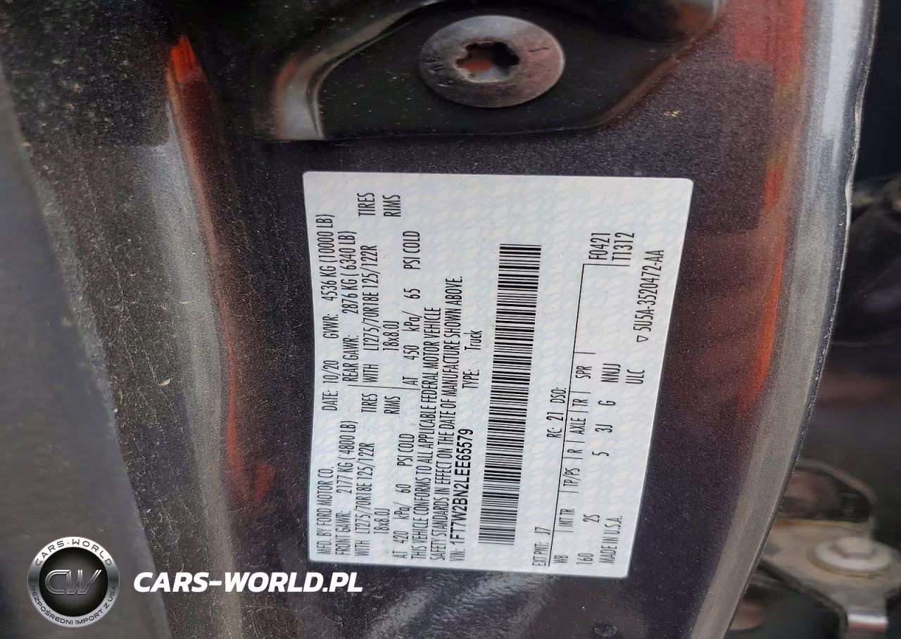 2020 Ford F-250 Xlt VIN:1FT7W2BN2LEE65579 - 12