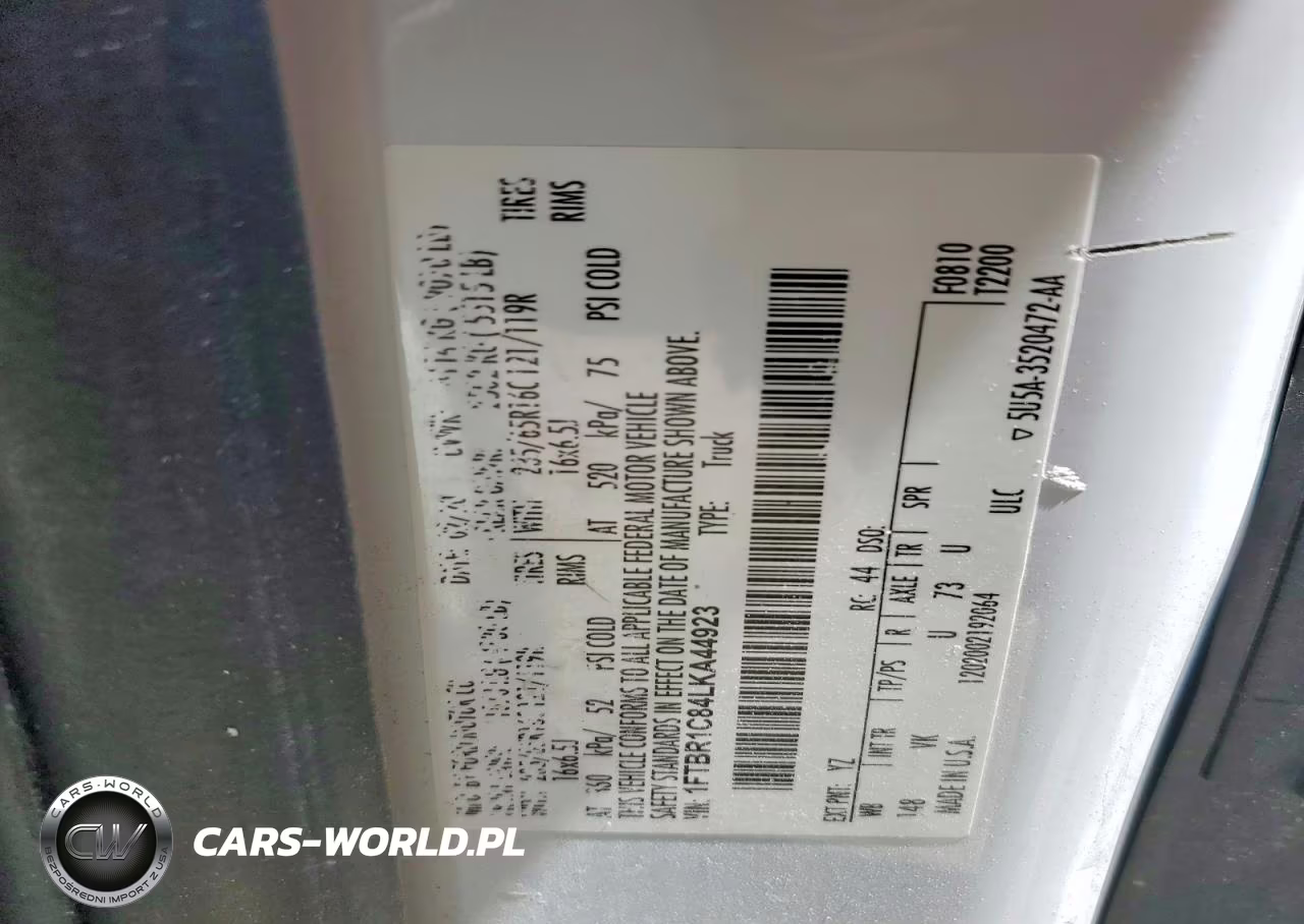 2020 Ford Transit T-250 VIN:1FTBR1C84LKA44923 - 13