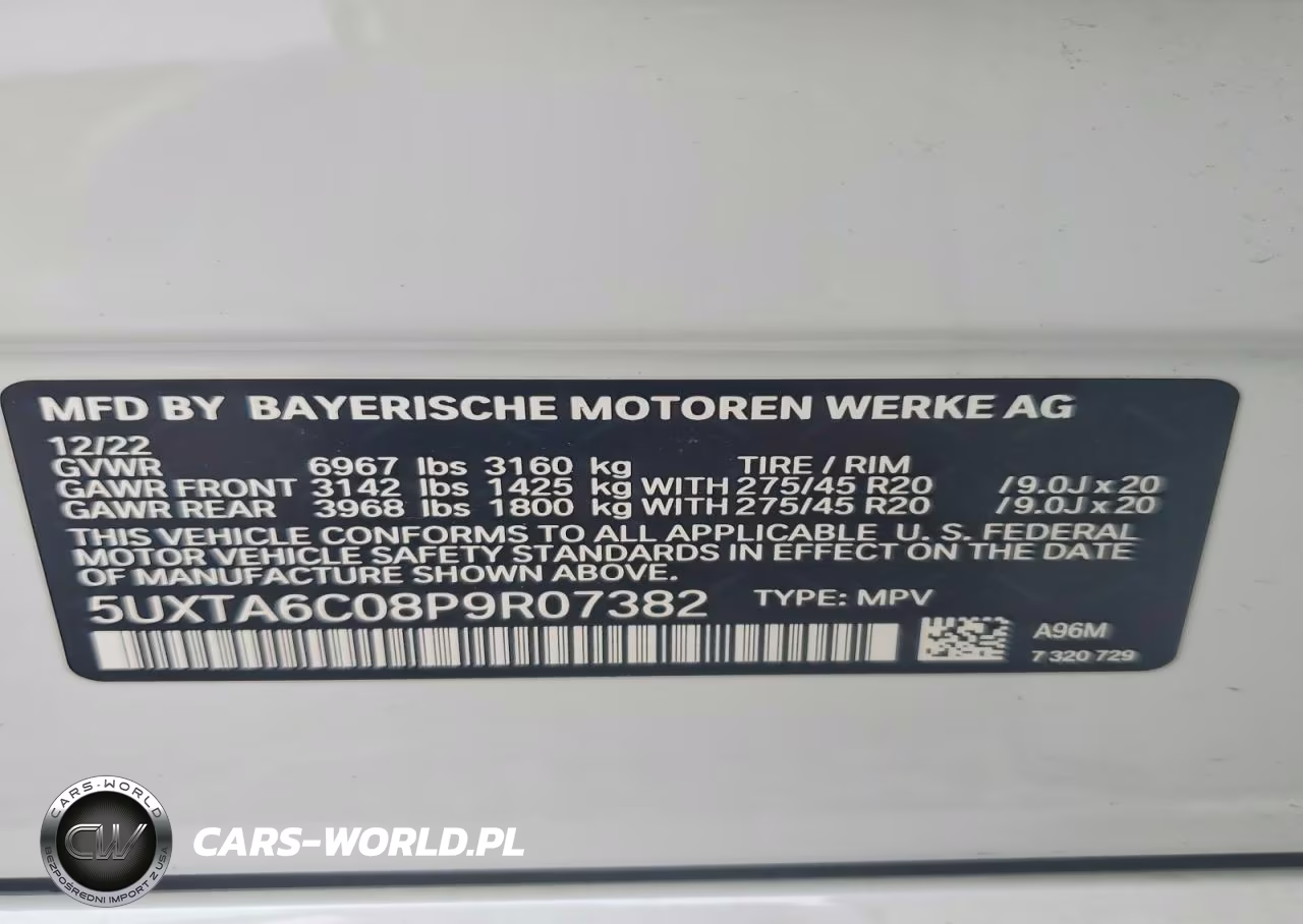 2023 BMW X5 xDrive45E VIN:5UXTA6C08P9R07382 - 14