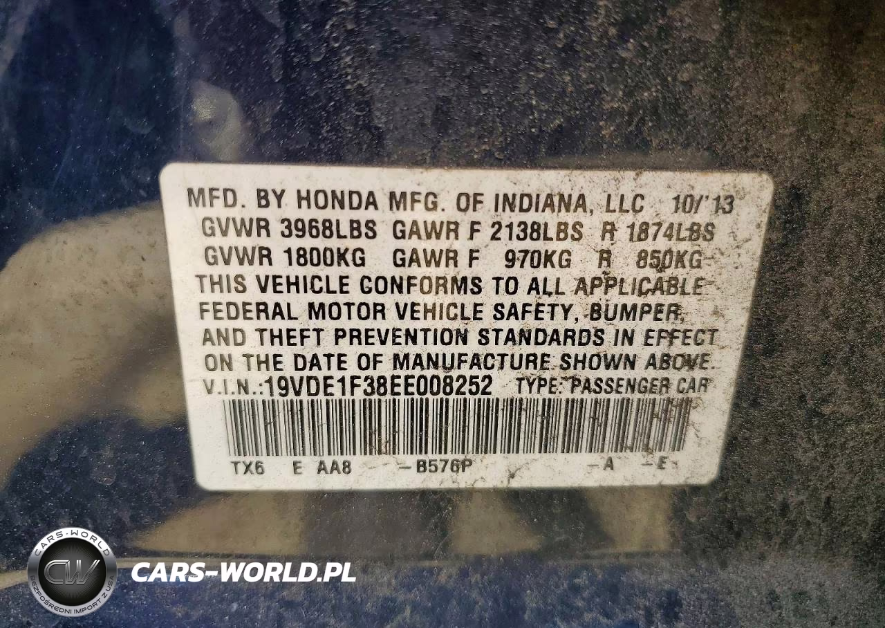 2014 Acura Ilx 20 VIN:19VDE1F38EE008252 - 13