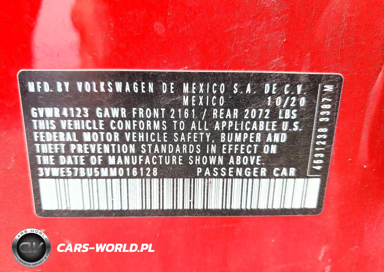 2021 Volkswagen Jetta Sel VIN:3VWE57BU5MM016128 - 12