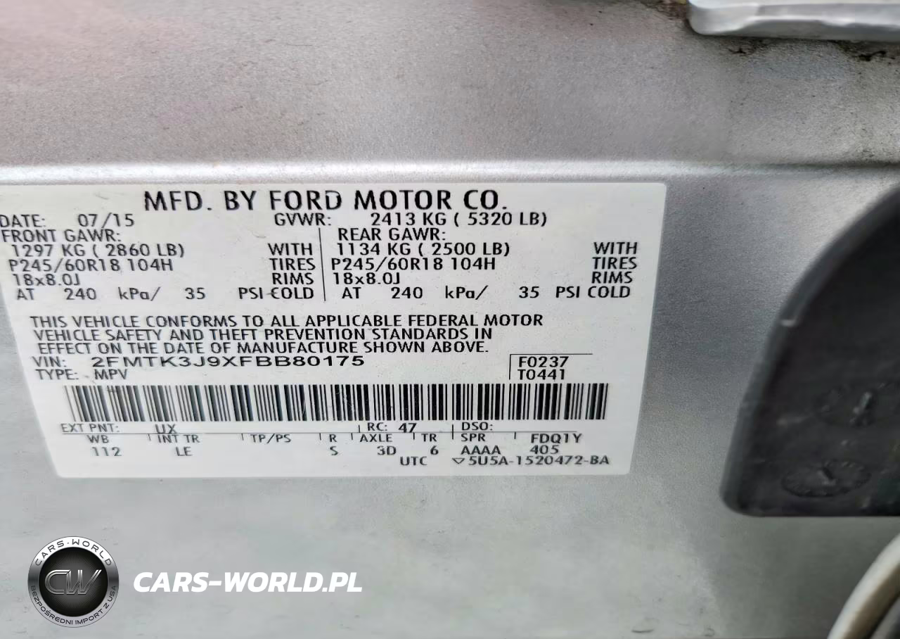 2015 Ford Edge Sel VIN:2FMTK3J9XFBB80175 - 12