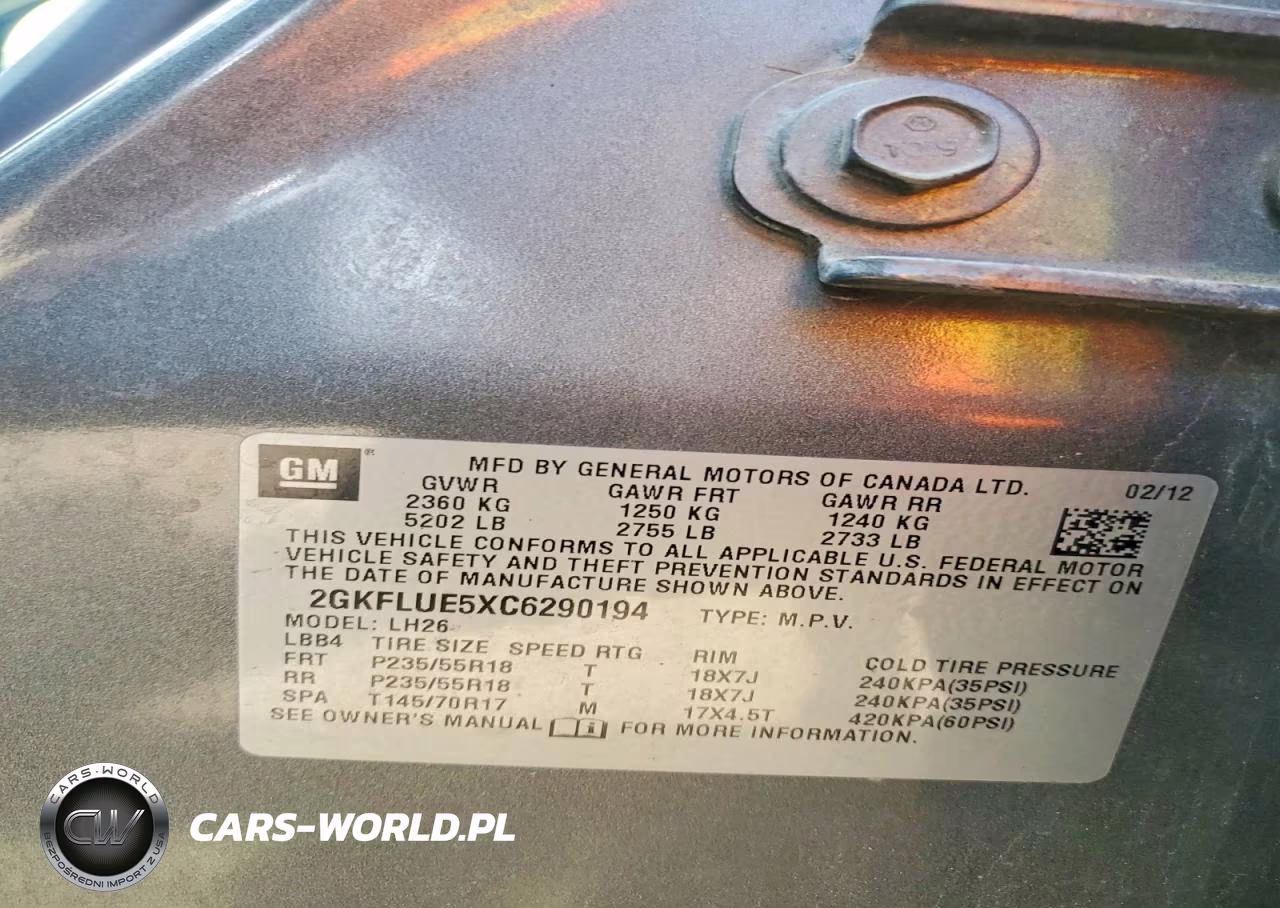 2012 GMC Terrain Slt VIN:2GKFLUE5XC6290194 - 13