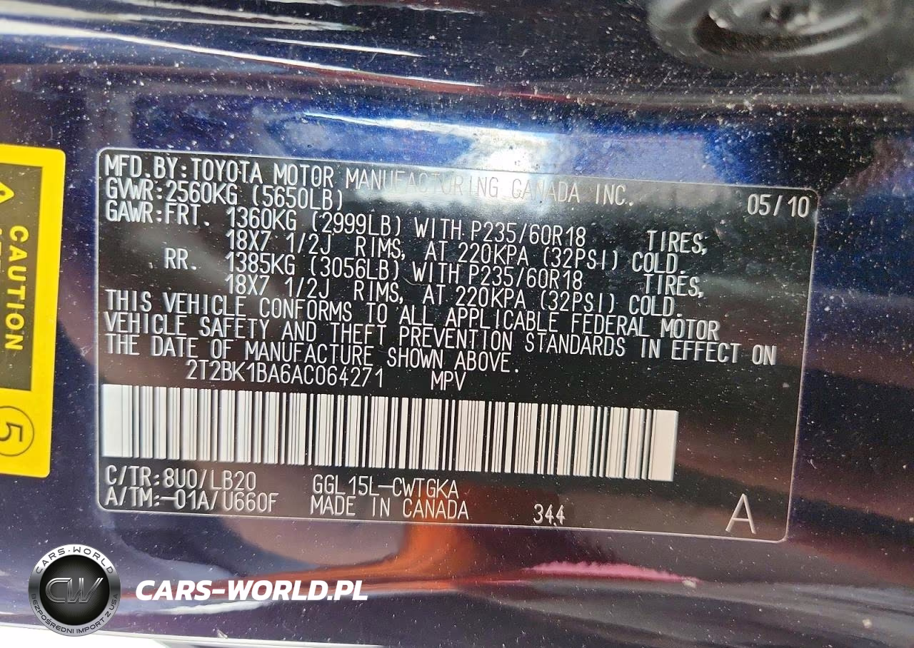 2010 Lexus Rx 350 VIN:2T2BK1BA6AC064271 - 13