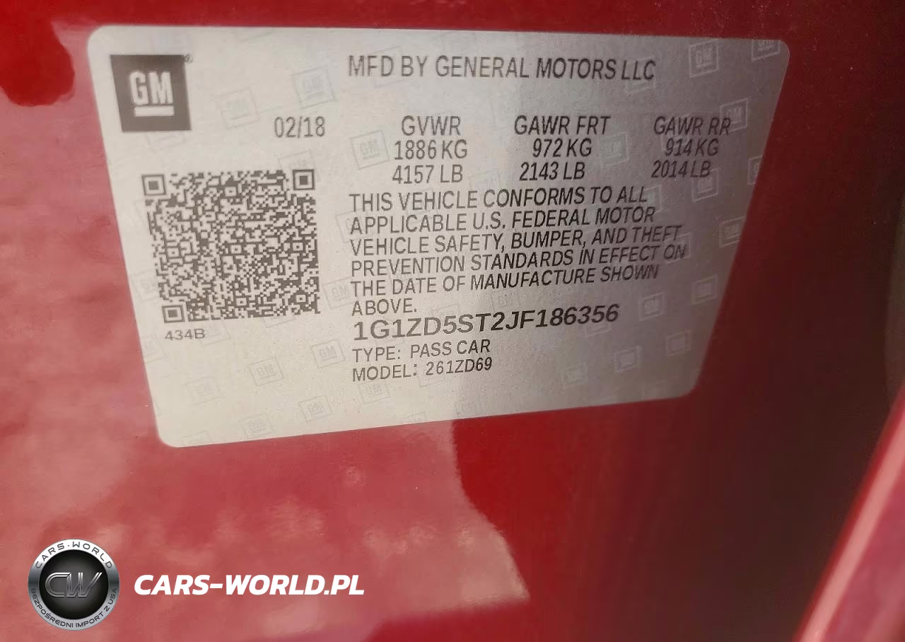 2018 Chevrolet Malibu Lt VIN:1G1ZD5ST2JF186356 - 12