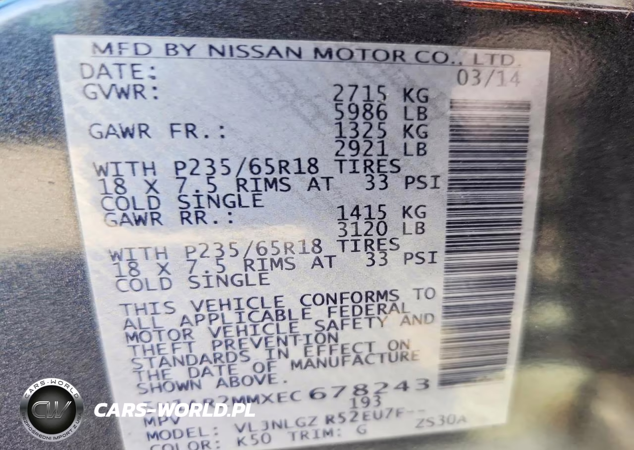 2014 Nissan Pathfinder Sl VIN:5N1AR2MMXEC678243 - 13
