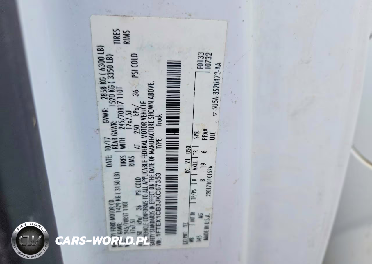 2018 Ford F150 Super Cab VIN:1FTEX1CB3JKC67353 - 12