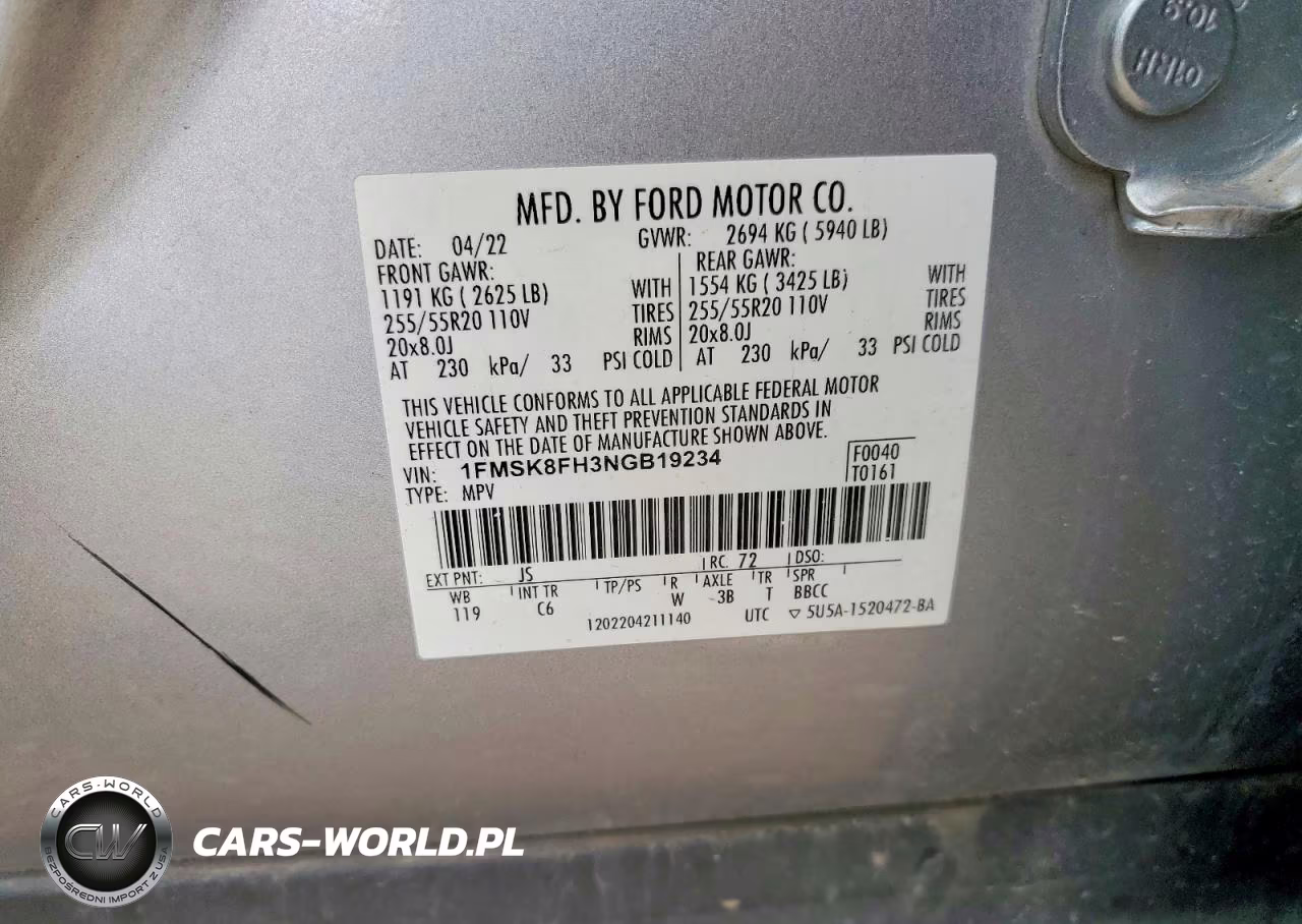 2022 Ford Explorer Limited VIN:1FMSK8FH3NGB19234 - 12