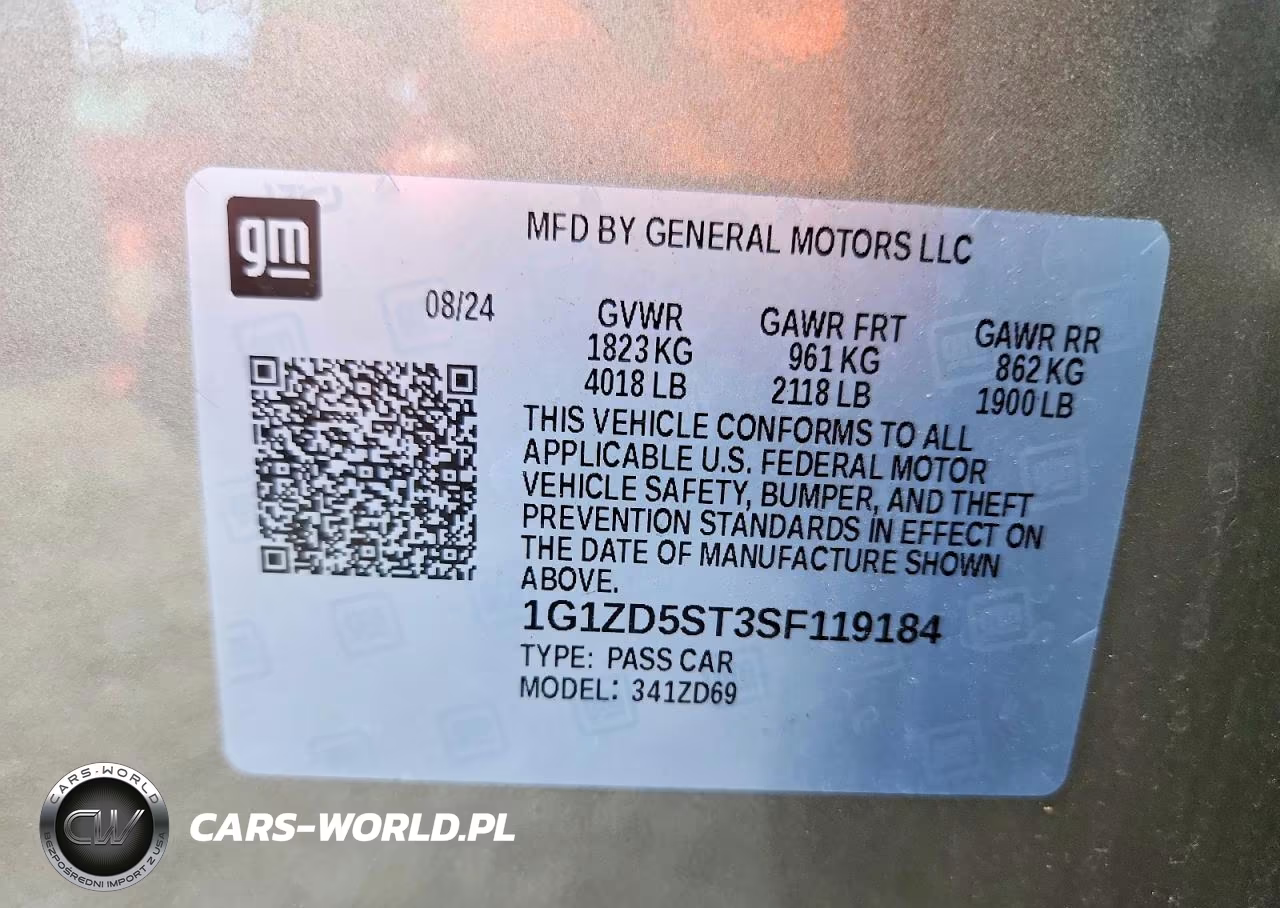 2025 Chevrolet Malibu Lt VIN:1G1ZD5ST3SF119184 - 13