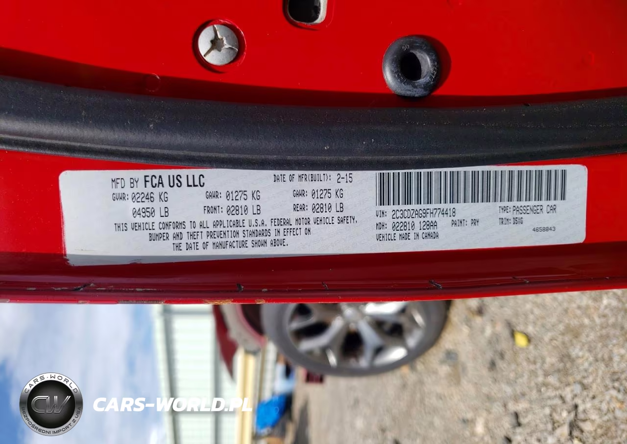 2015 Dodge Challenger Sxt VIN:2C3CDZAG9FH774418 - 12