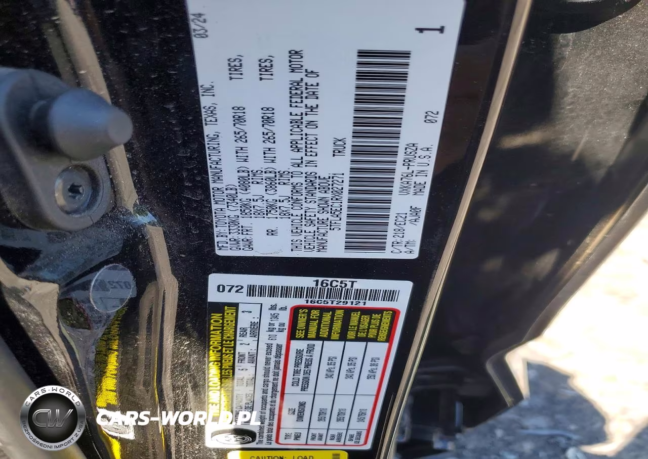 2024 Toyota Tundra Crewmax Sr5 VIN:5TFLA5EC1RX027271 - 13