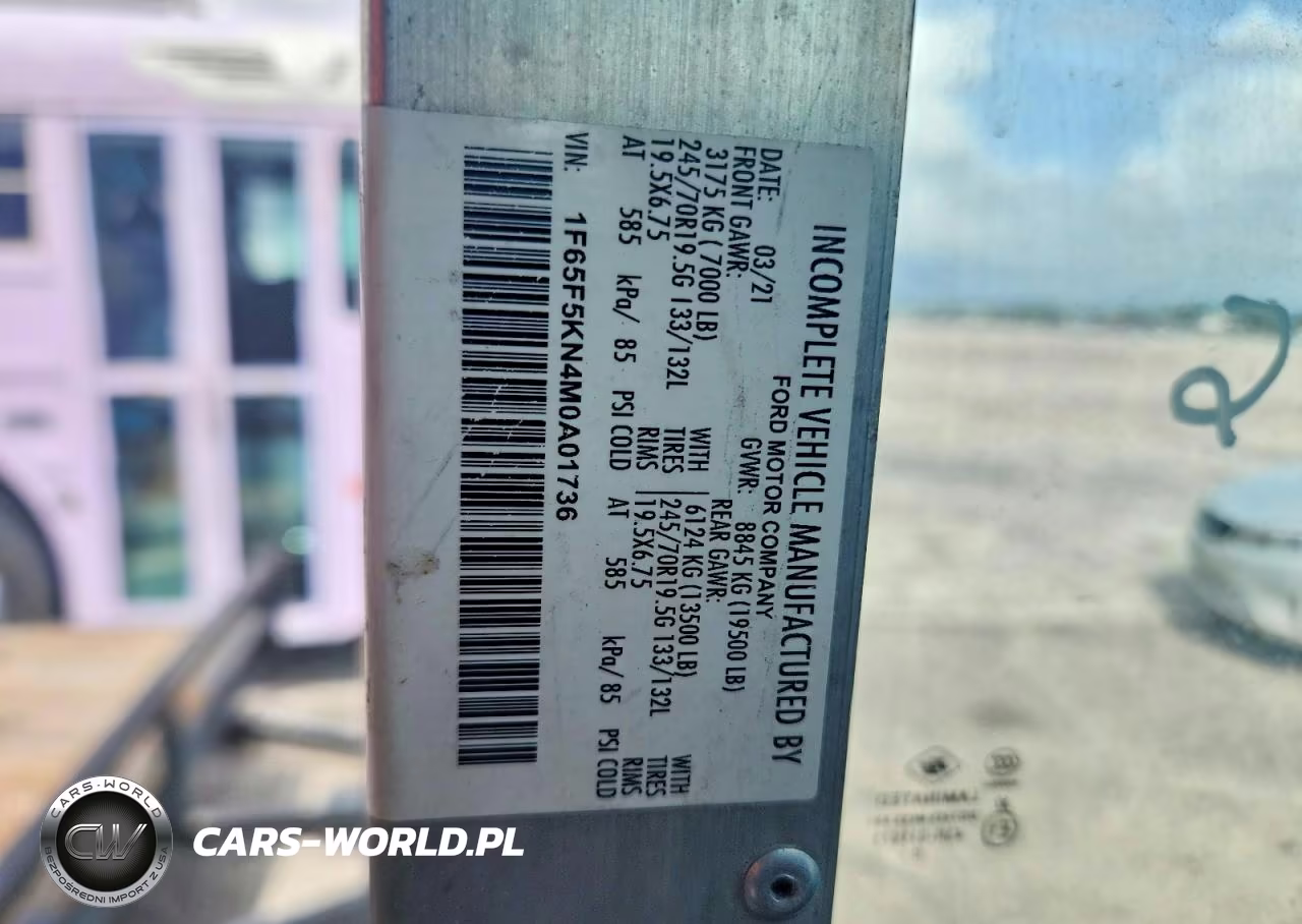 2021 Ford F59 Delivery Truck VIN:1F65F5KN4M0A01736 - 13