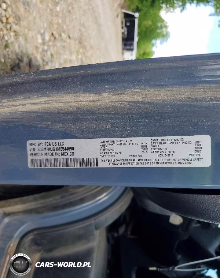 2021 Ram Promaster 3500 Delivery Van VIN:3C6MRVJG1ME544690 - 13