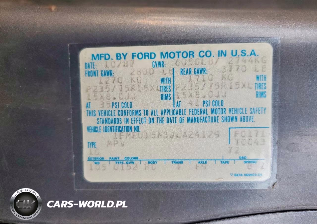 1988 Ford Bronco U100 VIN:1FMEU15N3JLA24129 - 12