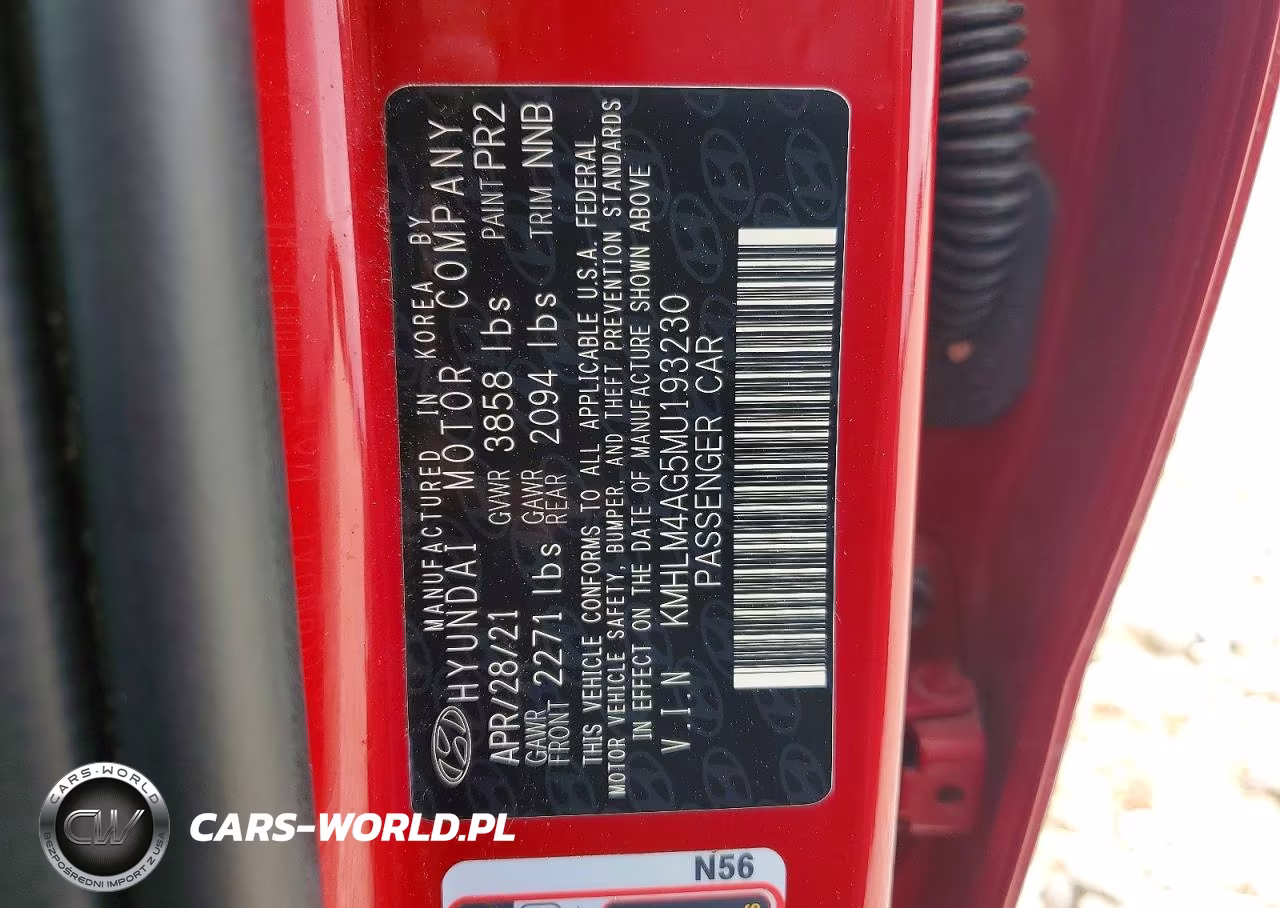 2021 Hyundai Elantra Sel VIN:KMHLM4AG5MU193230 - 12