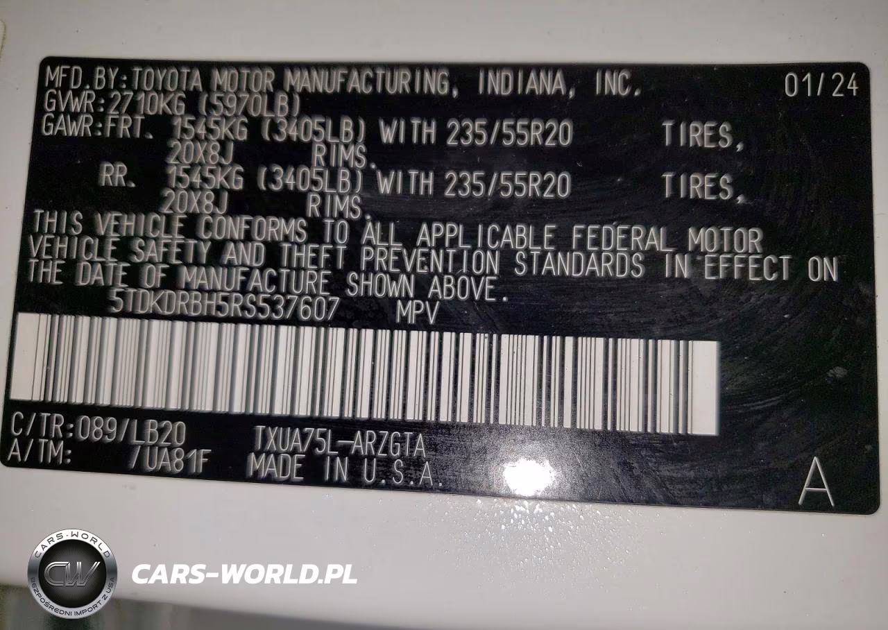 2024 Toyota Highlander Limited VIN:5TDKDRBH5RS537607 - 13