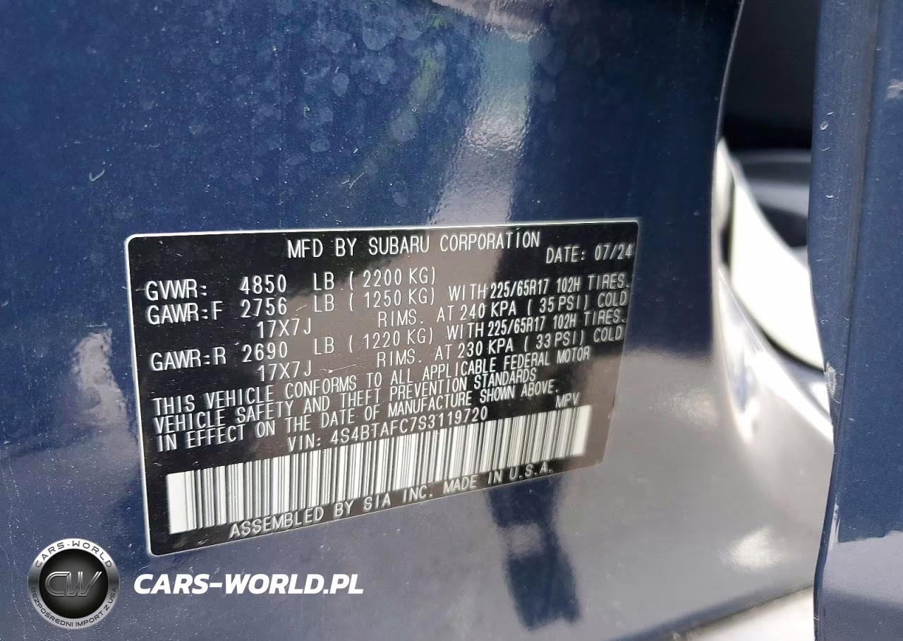 2025 Subaru Outback Premium VIN:4S4BTAFC7S3119720 - 13