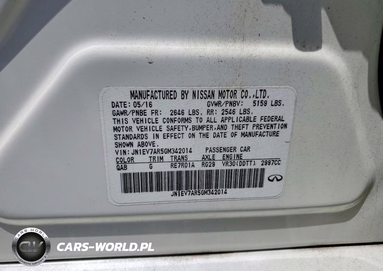 2016 Infiniti Q50 VIN:JN1EV7AR5GM342014 - 13