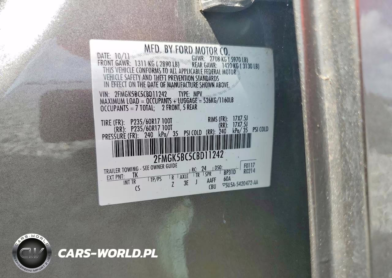 2012 Ford Flex Se VIN:2FMGK5BC5CBD11242 - 14