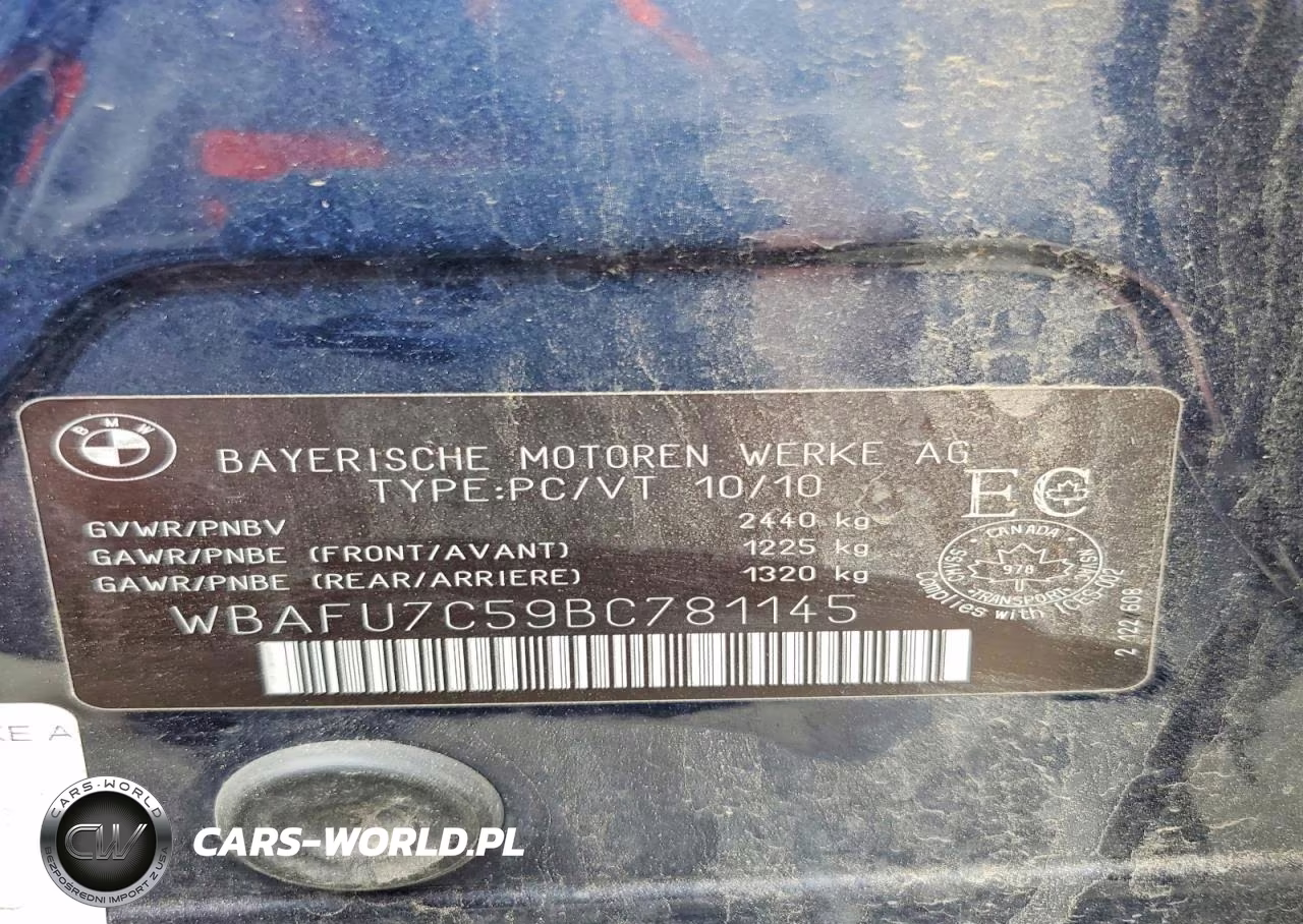 2011 BMW 535 Xi VIN:WBAFU7C59BC781145 - 12