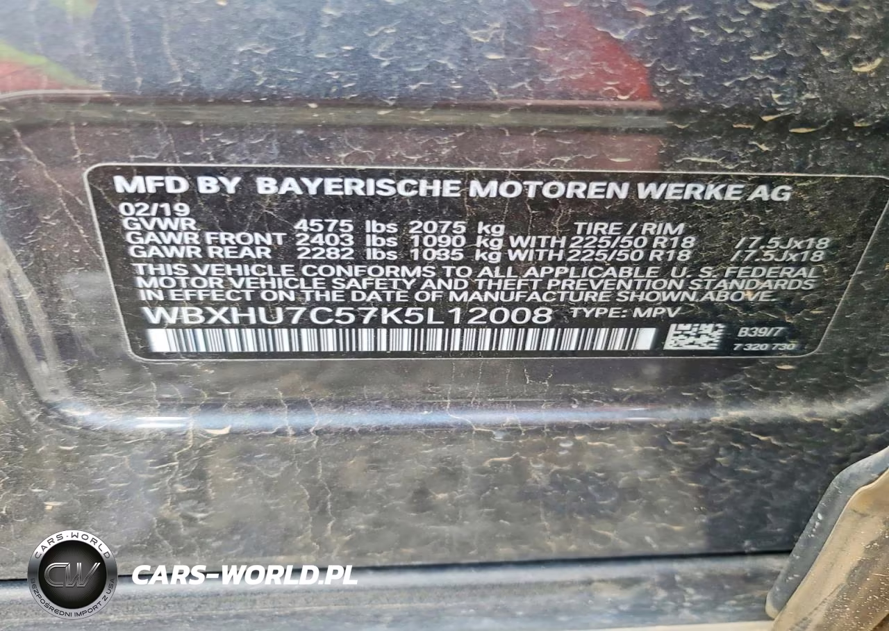 2019 BMW X1 Sdrive28I VIN:WBXHU7C57K5L12008 - 13