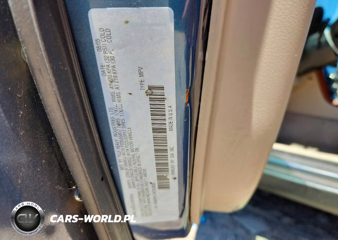 2006 Subaru Legacy Outback 2.5I VIN:4S4BP61C567310625 - 12