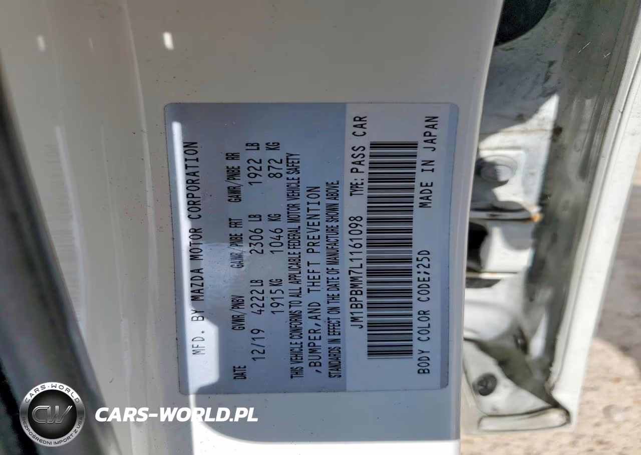 2020 Mazda 3 Preferred VIN:JM1BPBMM7L1161098 - 12