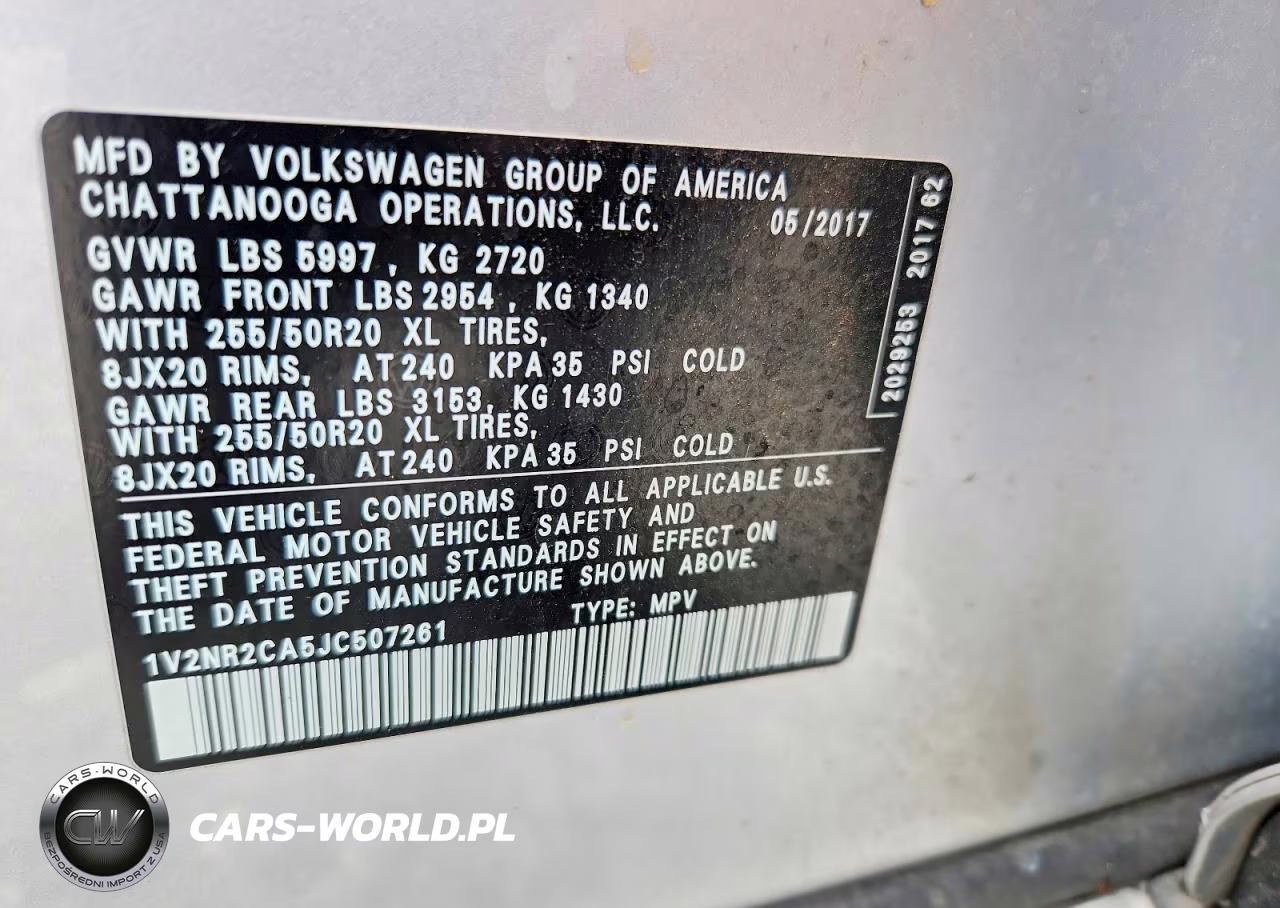 2018 Volkswagen Atlas Sel Premium VIN:1V2NR2CA5JC507261 - 14