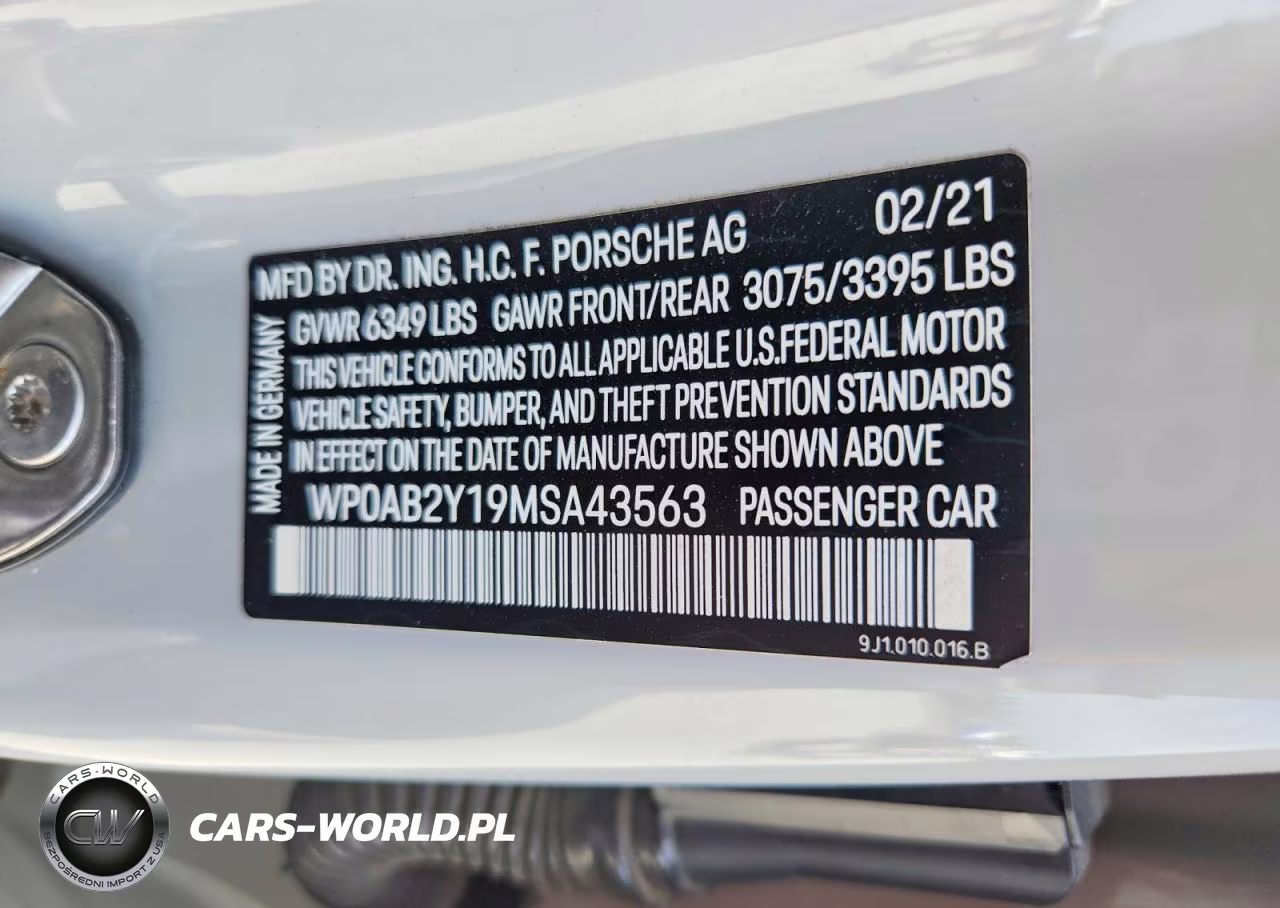 2021 Porsche Taycan 4S VIN:WP0AB2Y19MSA43563 - 12
