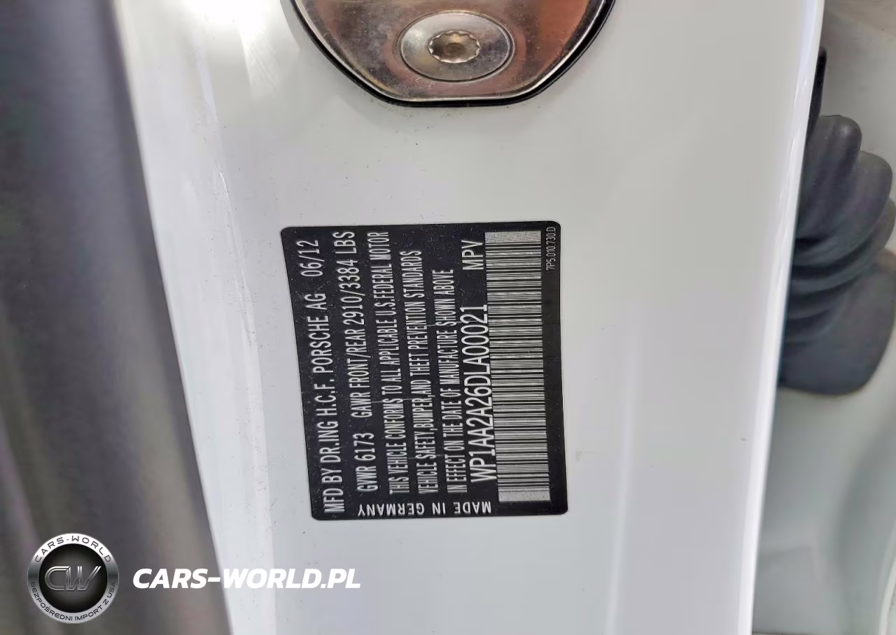 2013 Porsche Cayenne VIN:WP1AA2A26DLA00021 - 12
