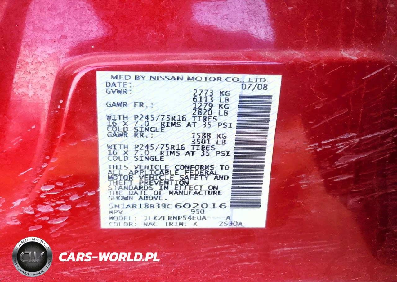 2009 Nissan Pathfinder S VIN:5N1AR18B39C602016 - 13