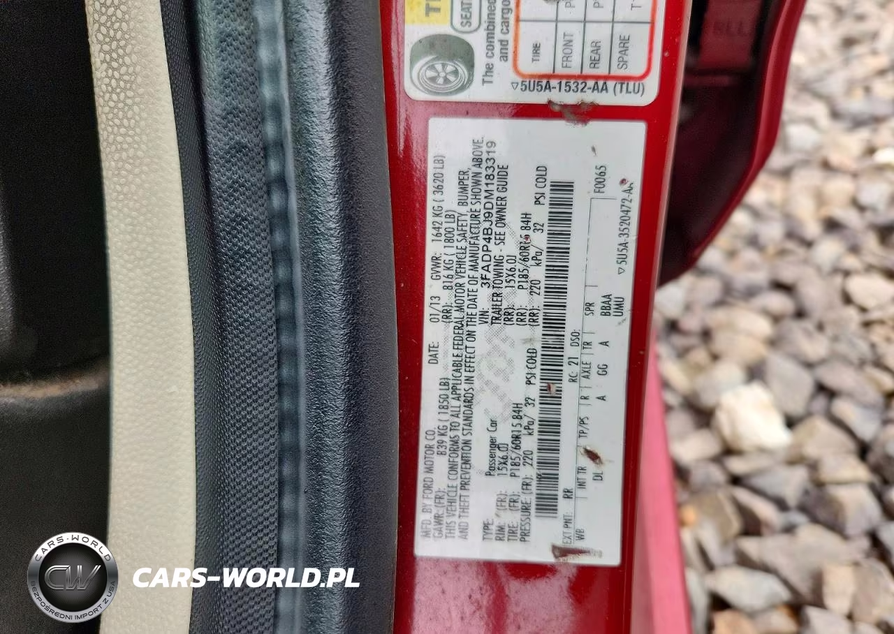 2013 Ford Fiesta Se VIN:3FADP4BJ9DM183319 - 12