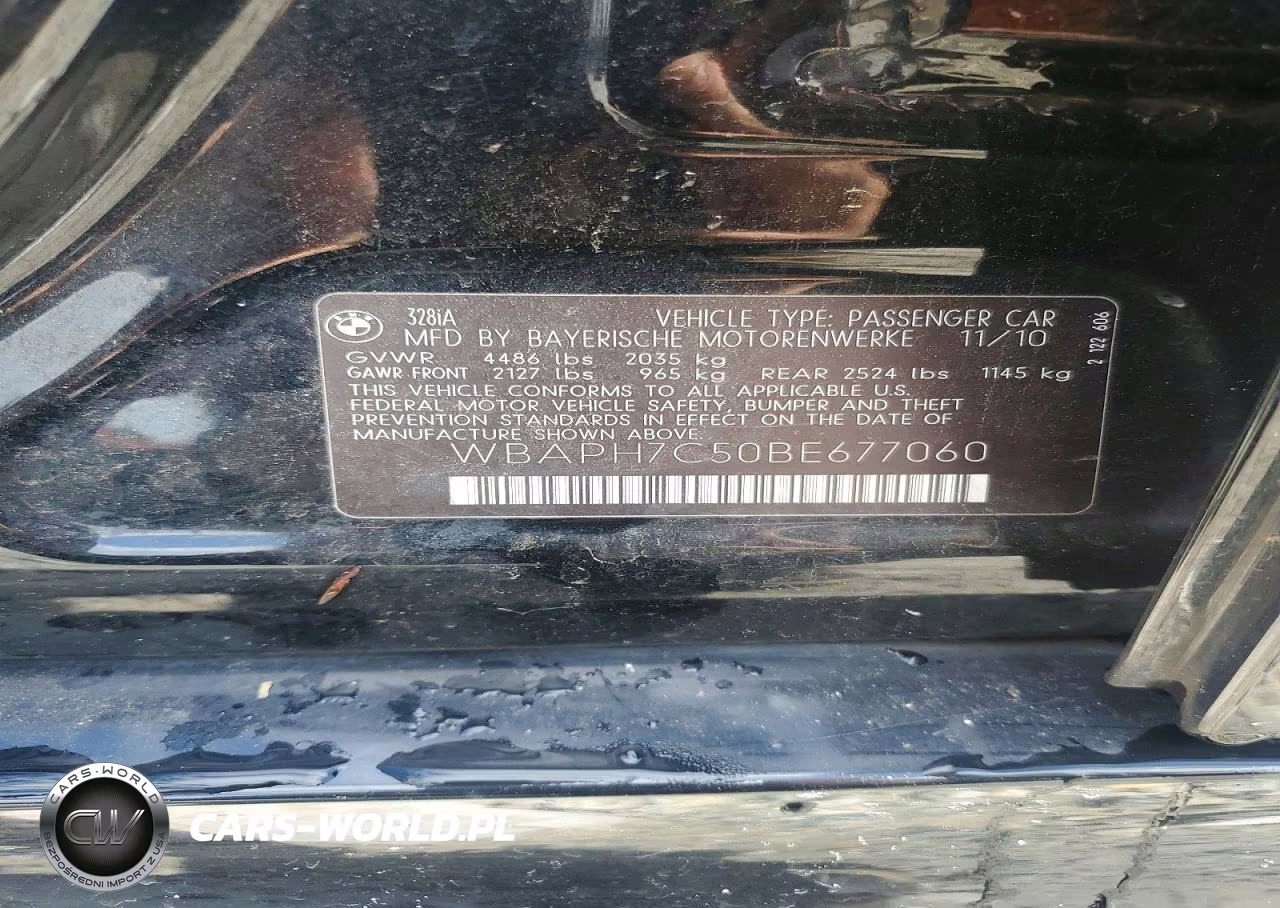 2011 BMW 328 I VIN:WBAPH7C50BE677060 - 12