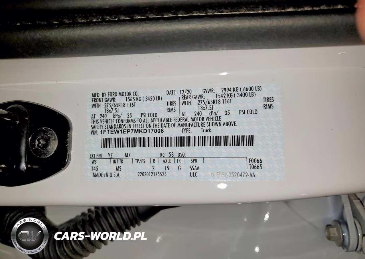 2021 Ford F150 Supercrew VIN:1FTEW1EP7MKD17008 - 12