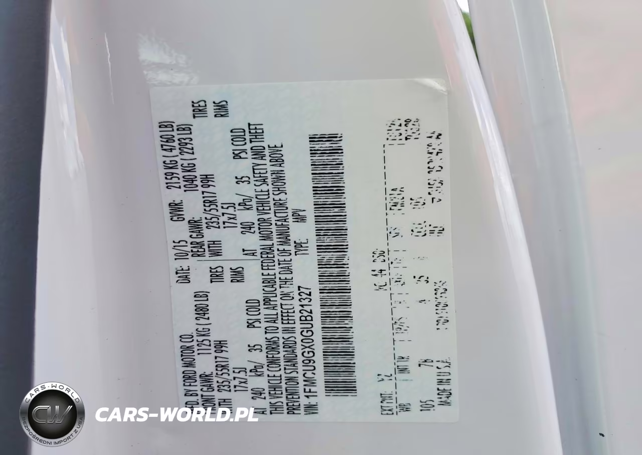 2016 Ford Escape Se VIN:1FMCU9GX0GUB21327 - 13