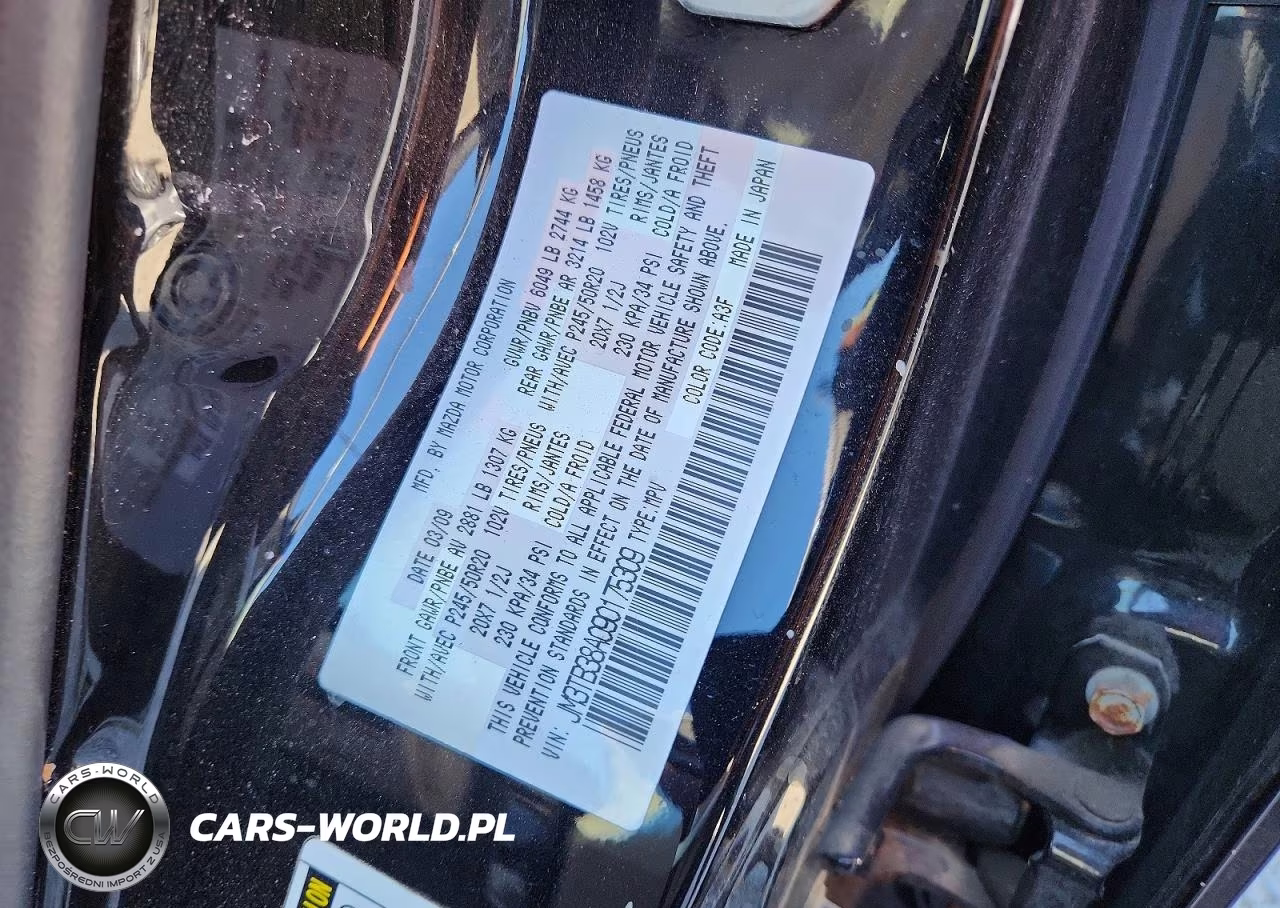2009 Mazda Cx-9 VIN:JM3TB38A090175309 - 14
