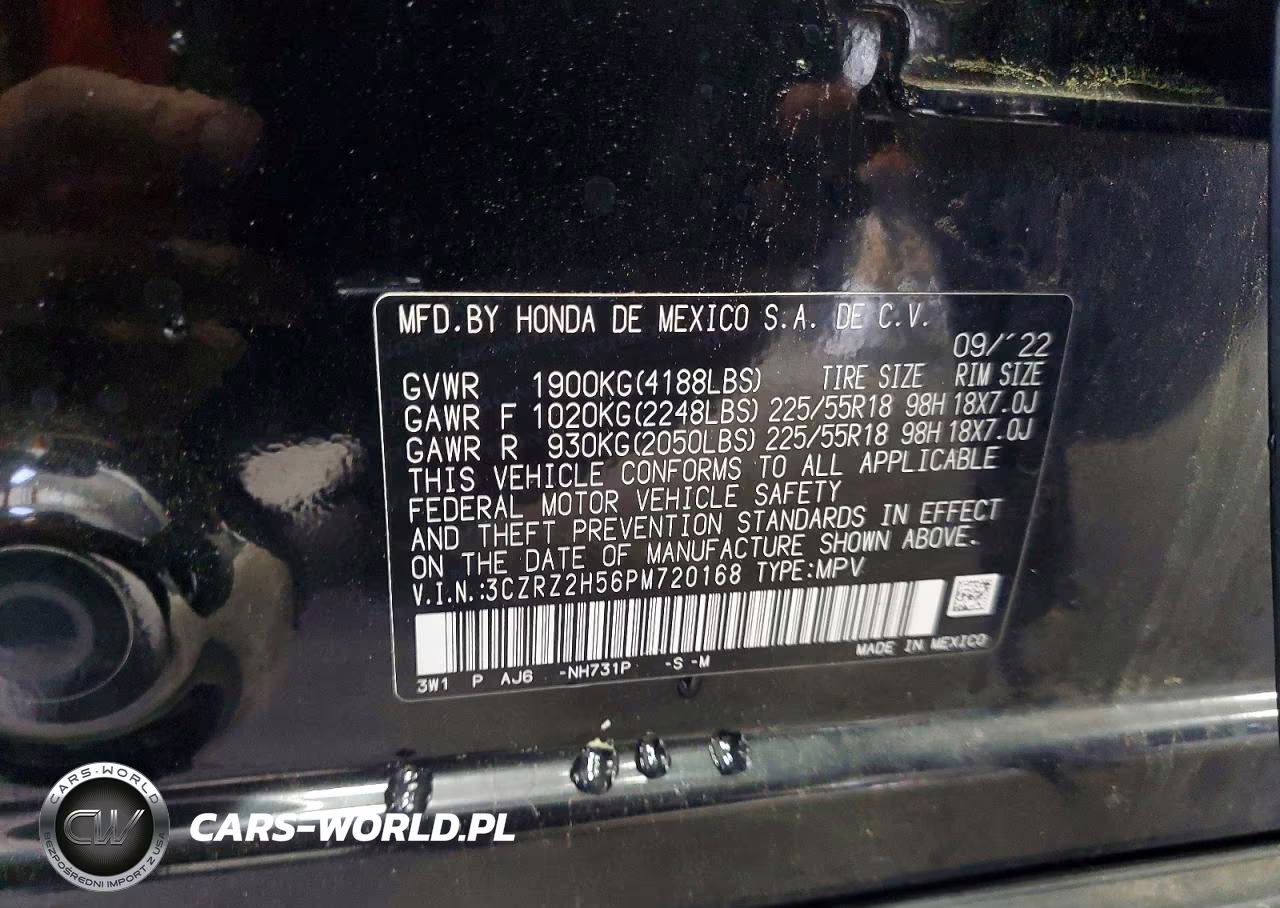 2023 Honda Hr-V Sport VIN:3CZRZ2H56PM720168 - 13