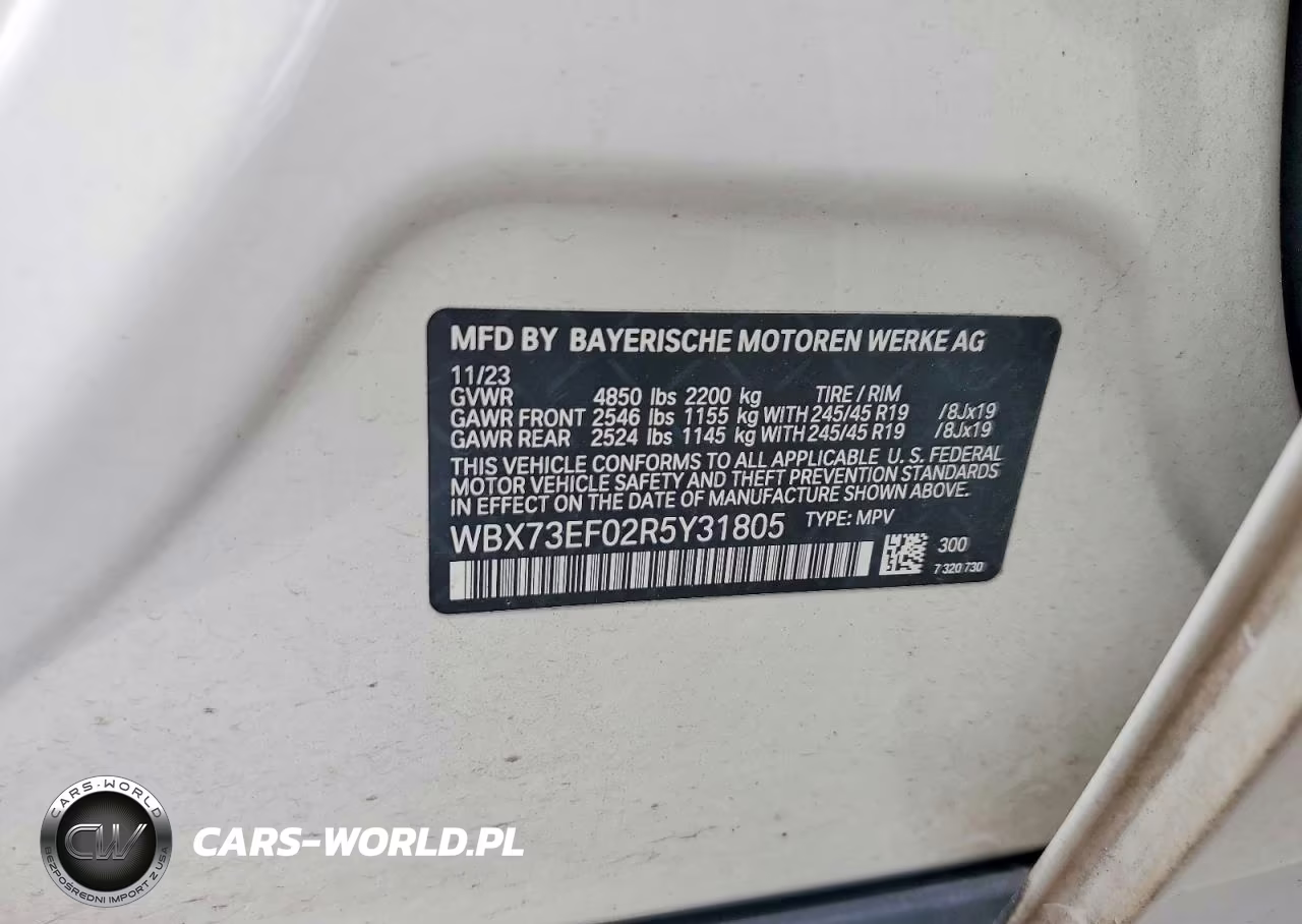 2024 BMW X1 xDrive28I VIN:WBX73EF02R5Y31805 - 14