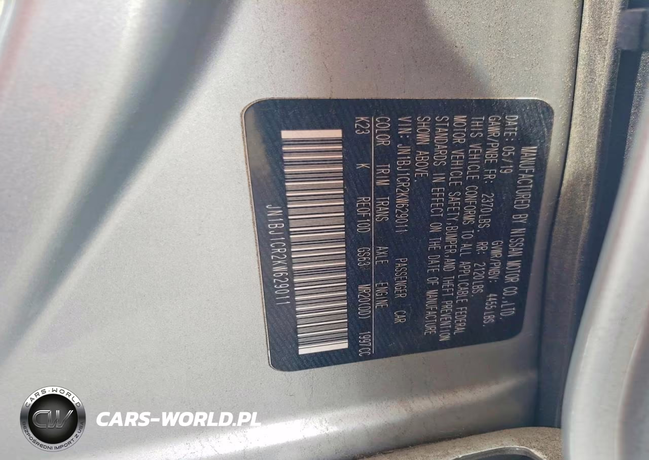 2019 Nissan Rogue Sport Sv VIN:JN1BJ1CR2KW629011 - 12
