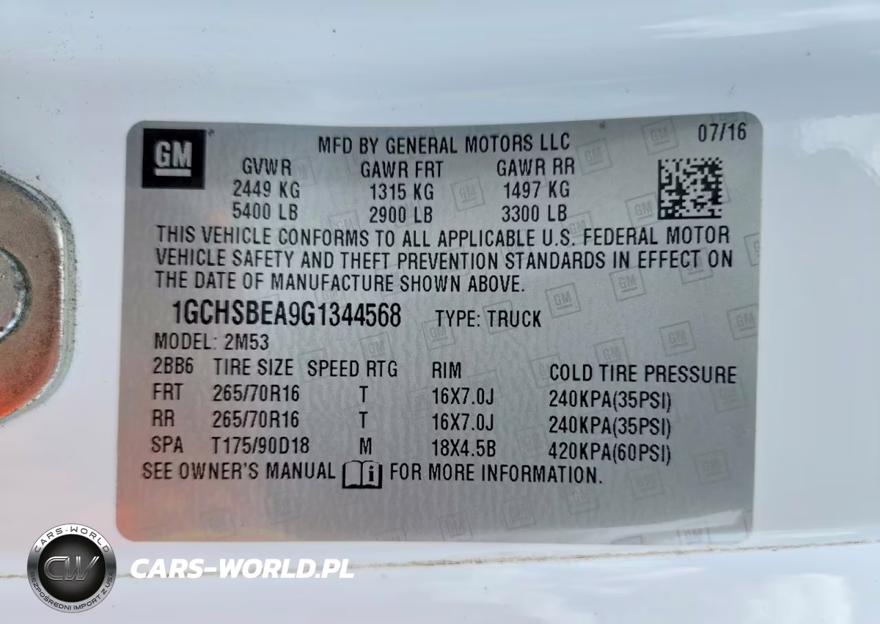 2016 Chevrolet Colorado VIN:1GCHSBEA9G1344568 - 12