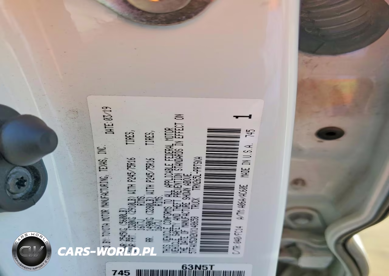 2019 Toyota Tacoma Sr5 VIN:5TFAX5GN2KX148658 - 13