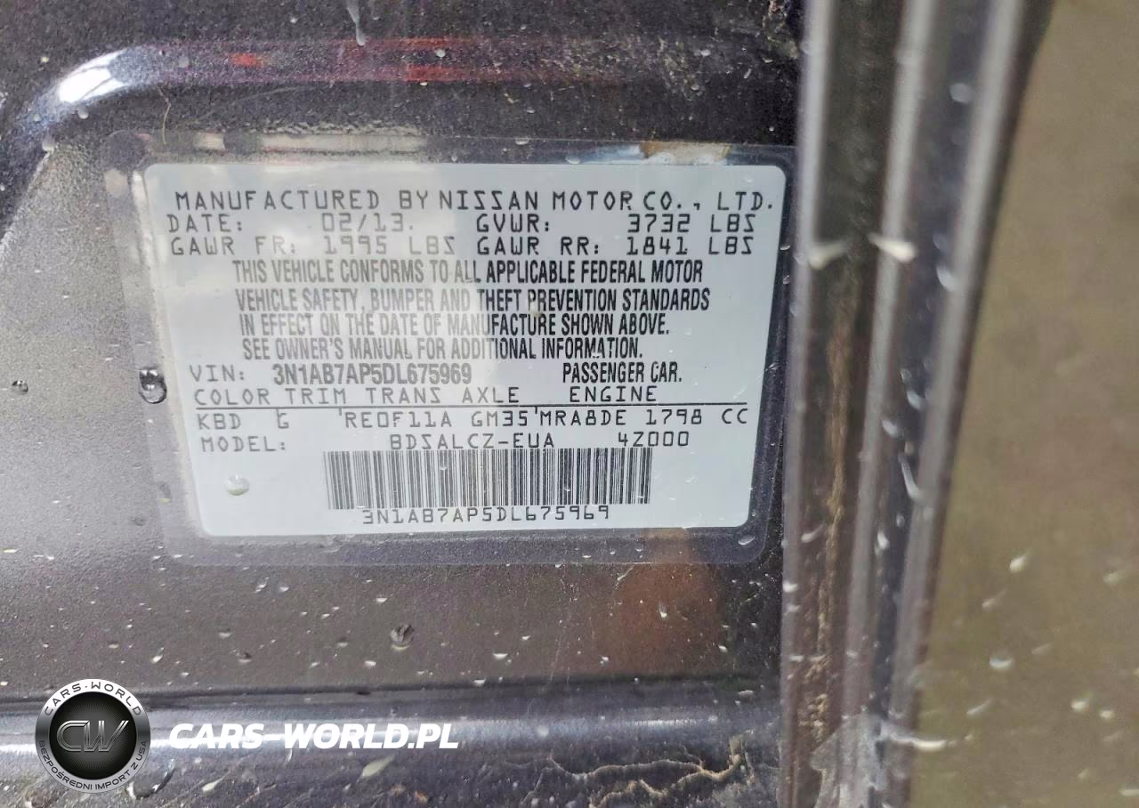 2013 Nissan Sentra S VIN:3N1AB7AP5DL675969 - 12