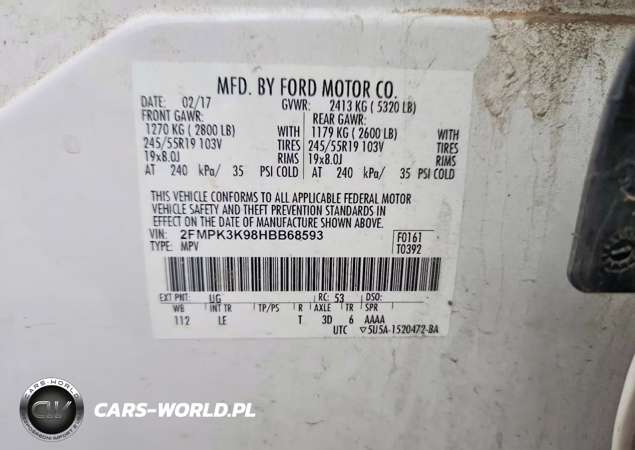 2017 Ford Edge Titanium VIN:2FMPK3K98HBB68593 - 12