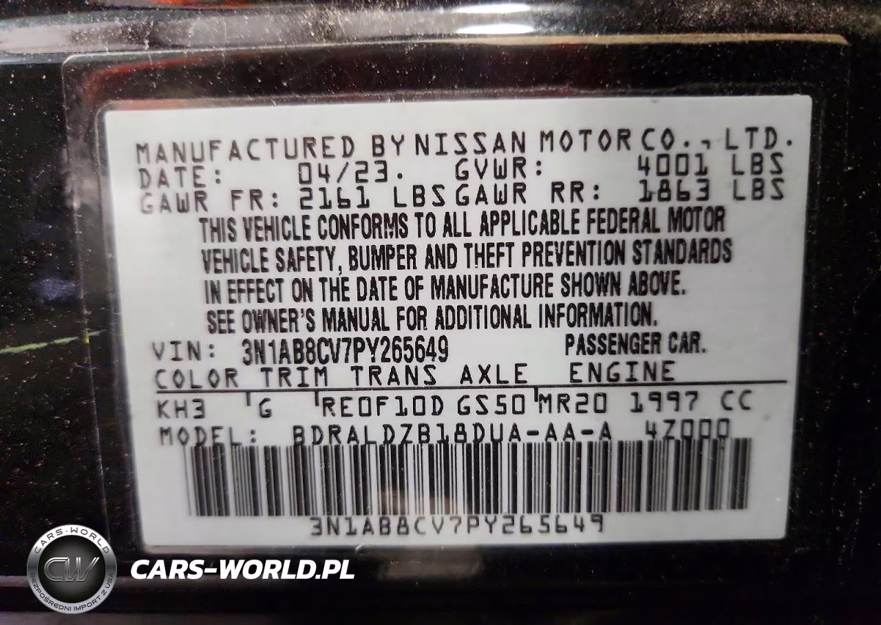 2023 Nissan Sentra Sv VIN:3N1AB8CV7PY265649 - 12