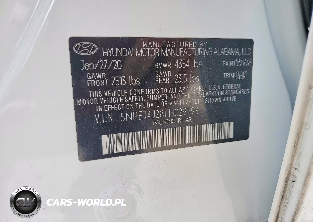 2020 Hyundai Sonata Sel Plus VIN:5NPEJ4J28LH029294 - 12