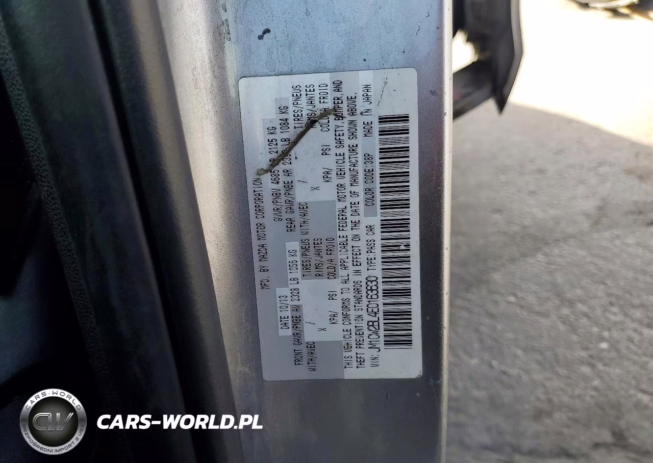 2014 Mazda 5 Sport VIN:JM1CW2BL4E0163630 - 13