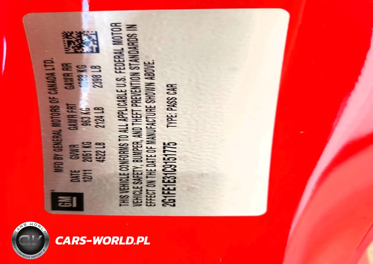 2012 Chevrolet Camaro Ls VIN:2G1FE1E31C9151775 - 12