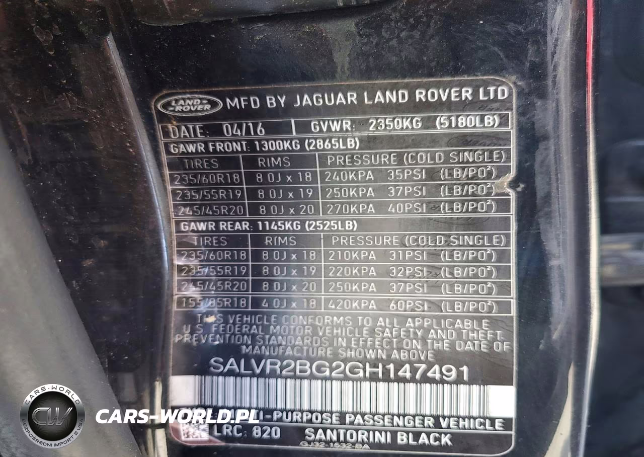 2016 Land Rover Range Rover Evoque Hse VIN:SALVR2BG2GH147491 - 13