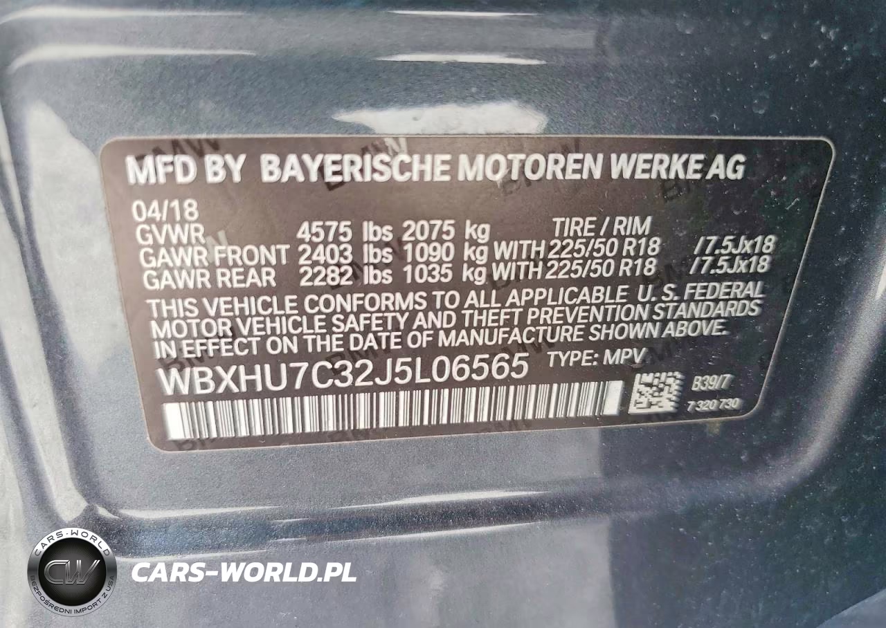 2018 BMW X1 Sdrive28I VIN:WBXHU7C32J5L06565 - 13